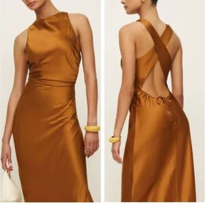 NWT Reformation Anaiis Silk dress size 4
